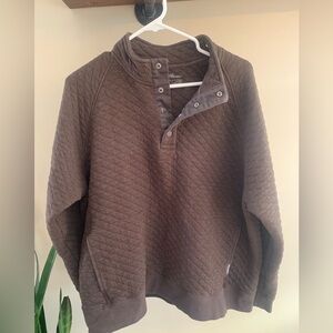 Men's Brown Quilted‎ Sweater